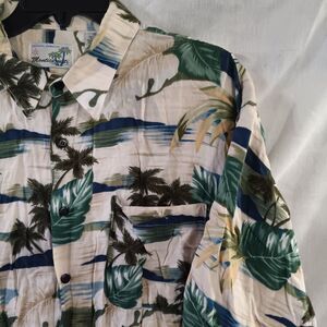 Monticerutti Hawaiian Shirt Mens Size XL Multicolor Short Sleeve Button Up